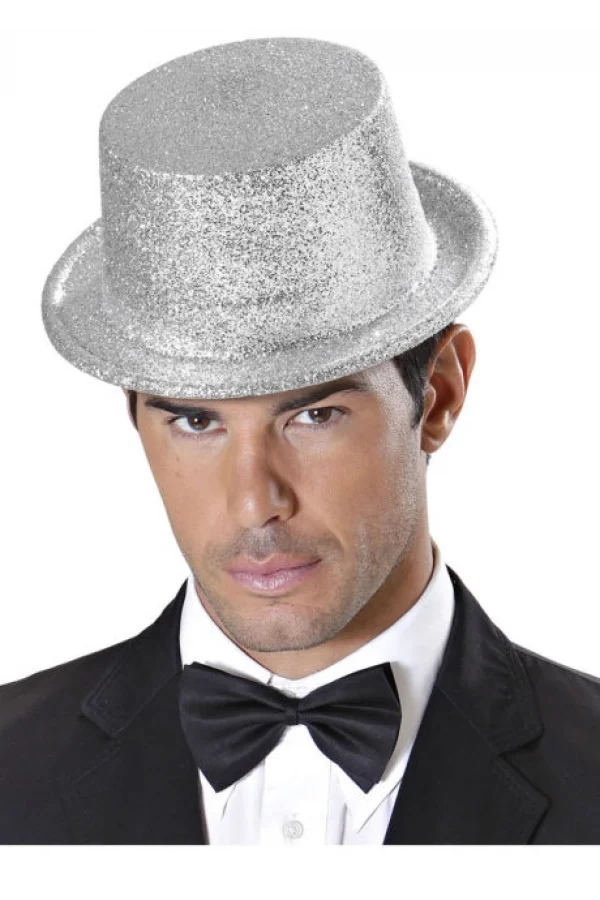 Plastik Parti Şapkası Gümüş Siml