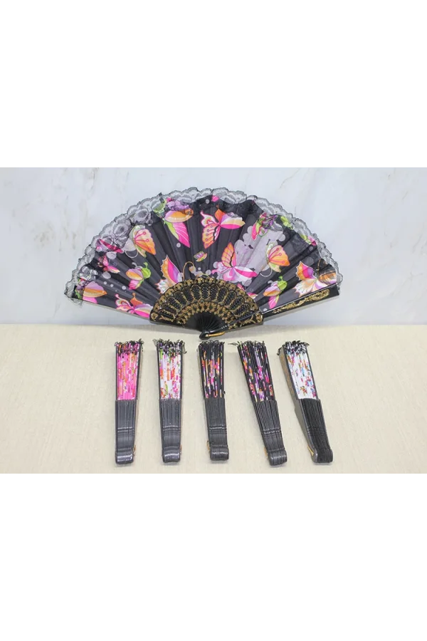 Plastik Renkli Yelpaze