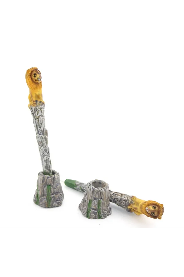 Polyester Aslan Figürlü Tükenmez Kalem