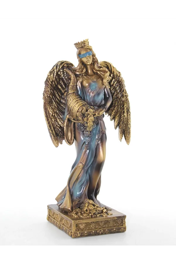 Polyester Kanatlı Bereket Tanrıcası Fortuna Figürü