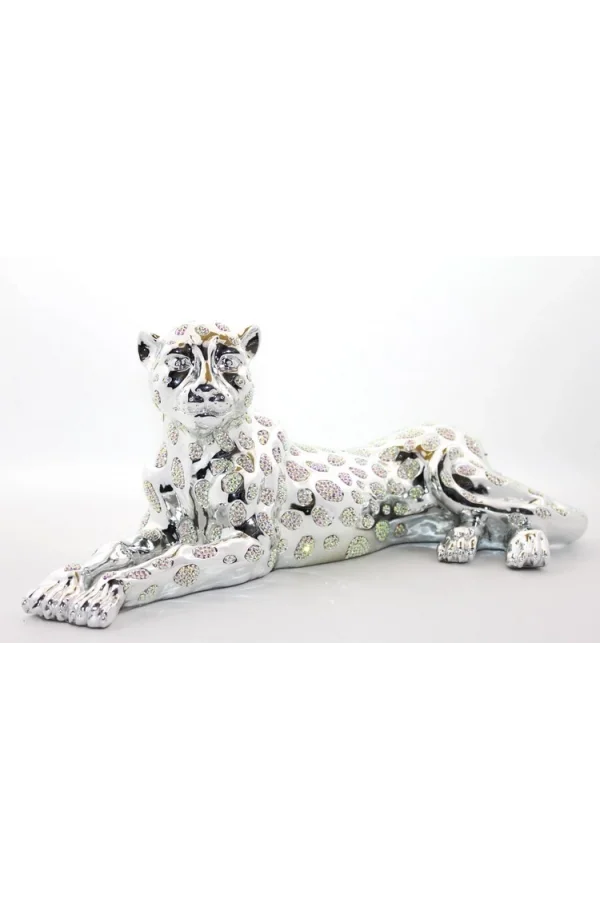 Polyester Oturan Kaplan Figürü