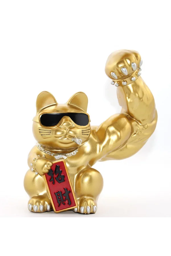 Polyester Şanslı Kedi Figürü Model 2