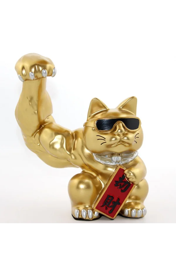 Polyester Şanslı Kedi Figürü Model 3