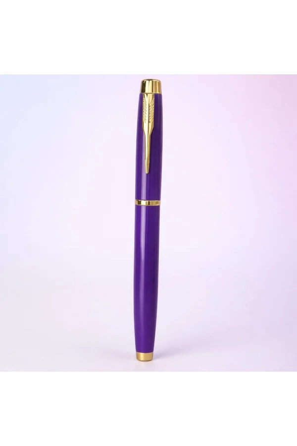 Premium Mor Metal Roller Kalem