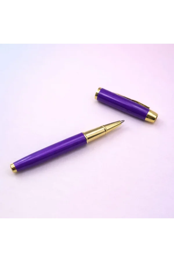 Premium Mor Metal Roller Kalem