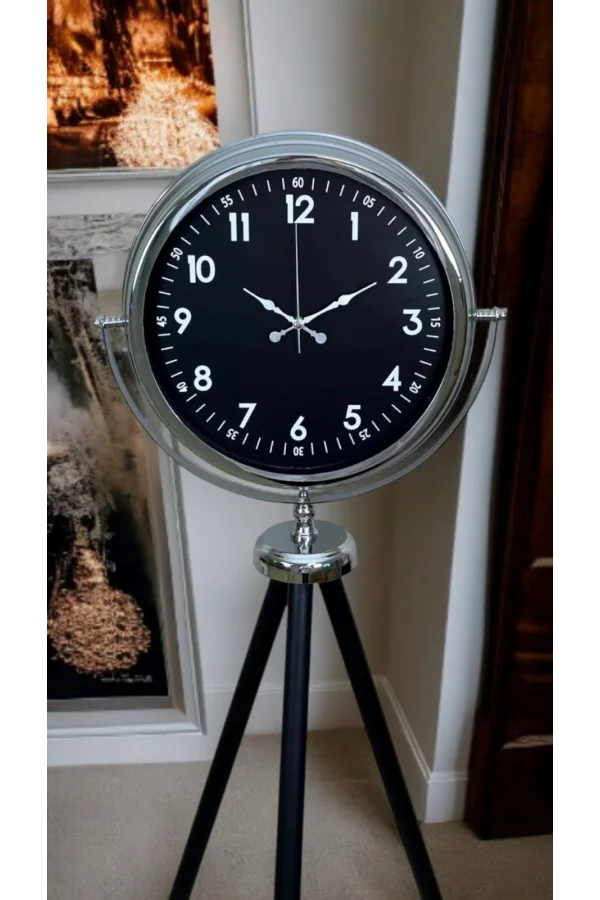 Prestige Krom Tripod Ayaklı Saat