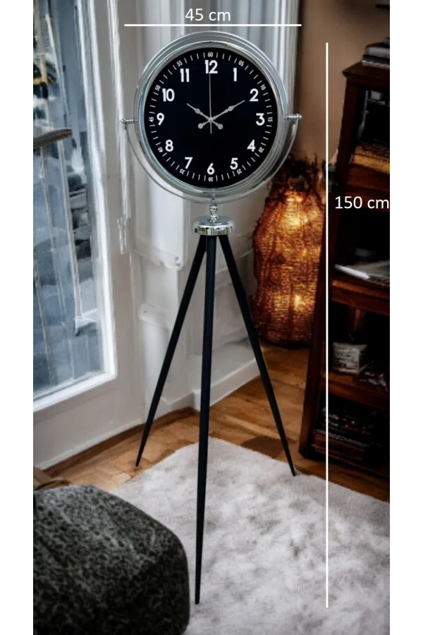Prestige Krom Tripod Ayaklı Saat