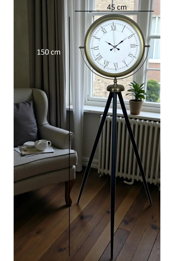 Prestij Vintage Tripod Ayaklı Saat