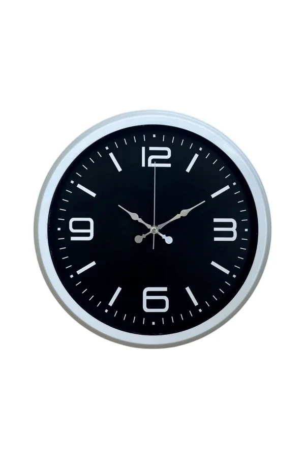 Prime White 40  Cm Metal Modern Duvar Saati