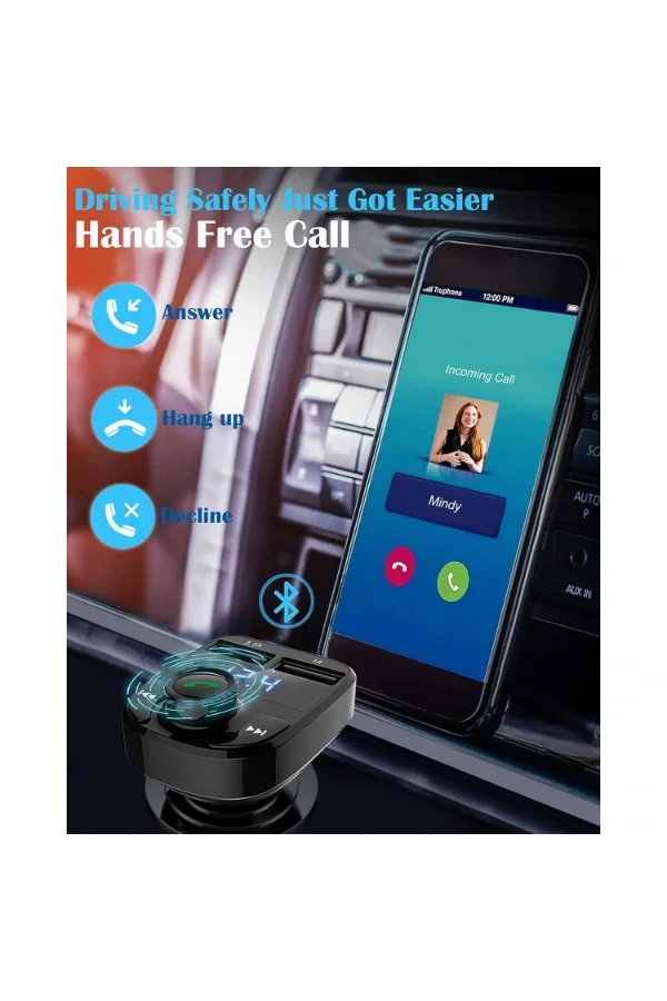 QC 3.1A USB & PD /TF FM Transmitter