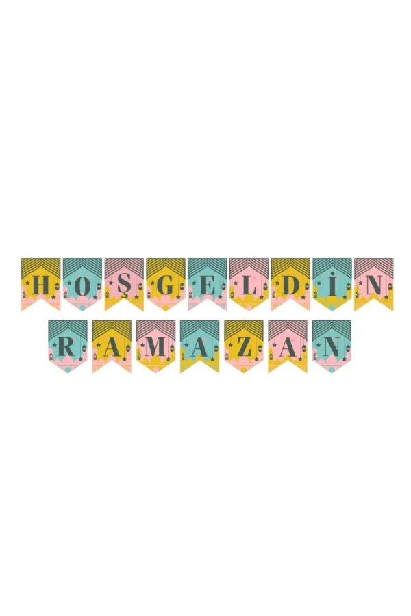 Ramazan Renkli Banner Süs - Hoşgeldin Ramazan