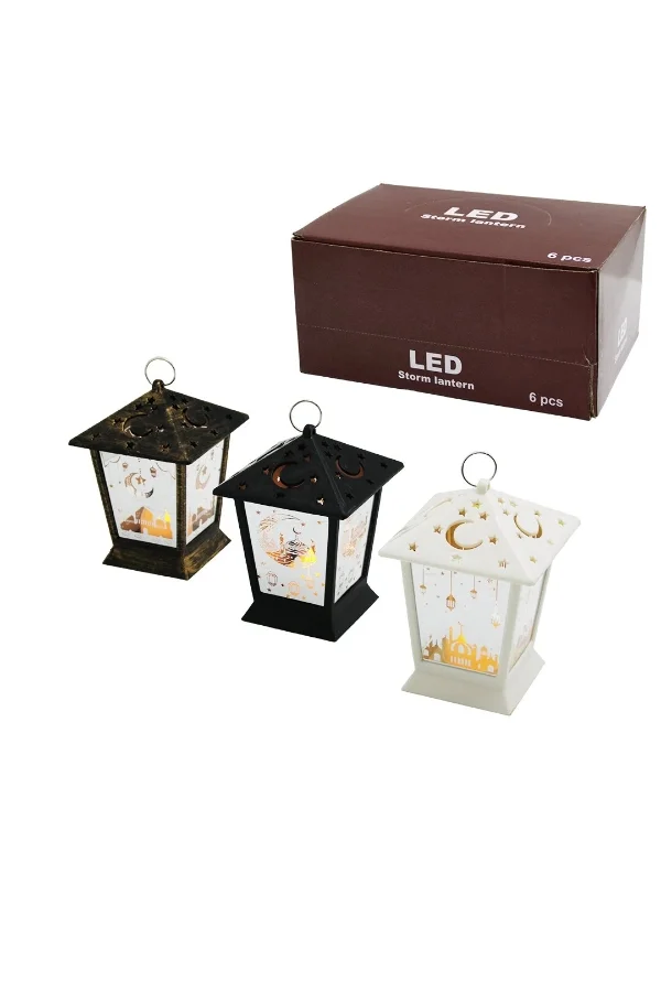 Ramazan Temalı Kare Kubbe LED Lamba