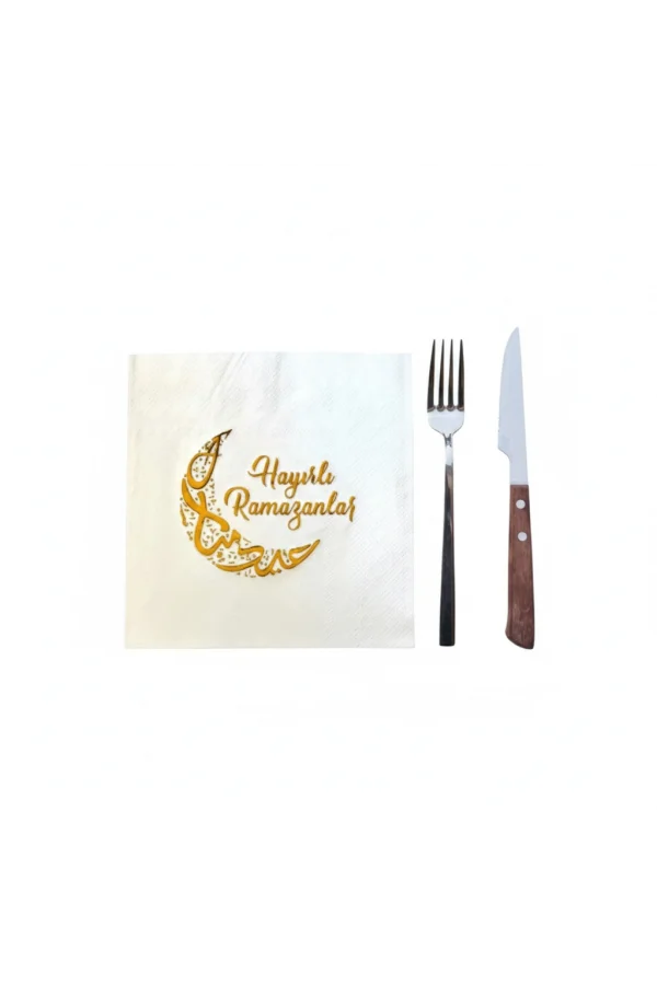 Ramazan Temalı Yaldız Baskılı Peçete