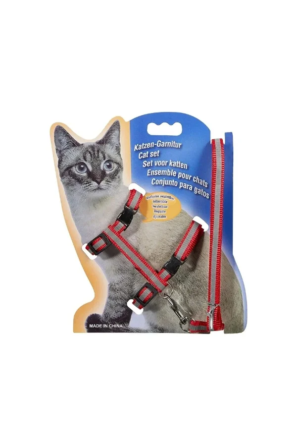 Reflektörlü Kedi Gezdirme Tasması