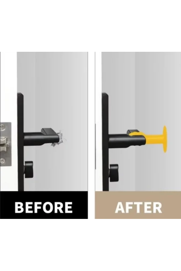 Renkli Vantuzlu Geçmeli Kapı Kolu Stoper 4lü Set