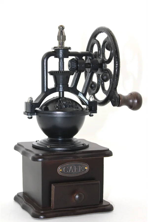 Retro Ahşap Kahve Değirmeni
