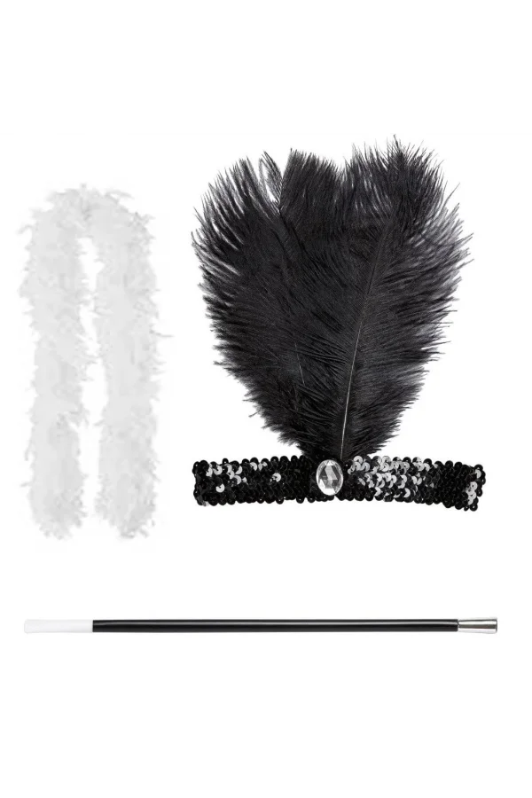 Retro Charliston Aksesuar Seti – Gatsby Kostüm Seti