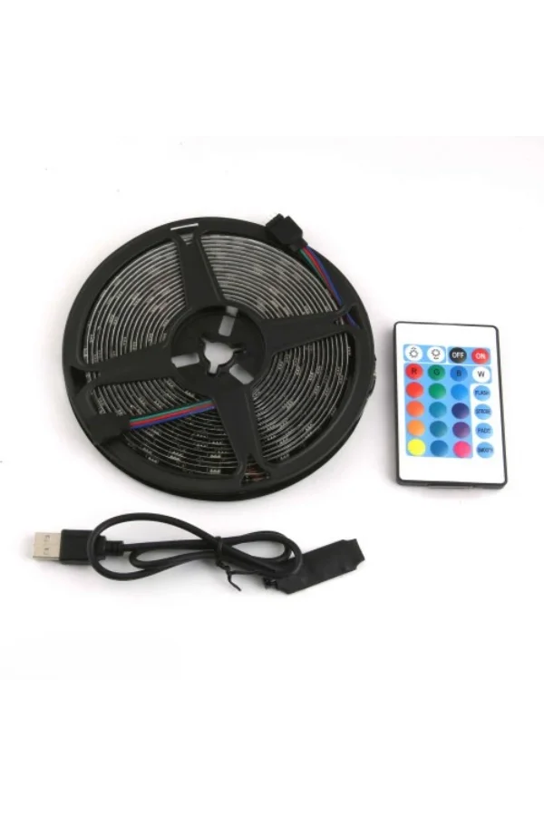 RGB Şerit 30 LED Kumandalı USB Bağlantılı