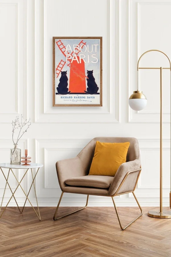 Richard Harding Davis Ahşap Çerçeveli Tablo