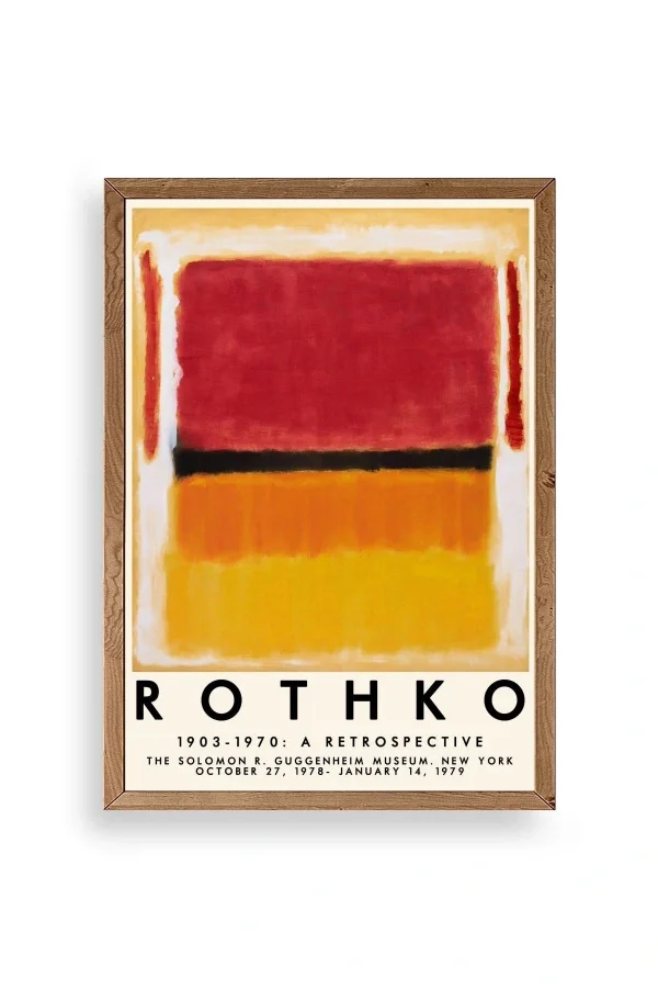 Rothko Ahşap Çerçeveli Tablo