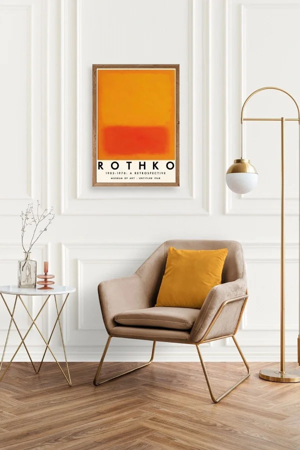 Rothko Ahşap Çerçeveli Tablo