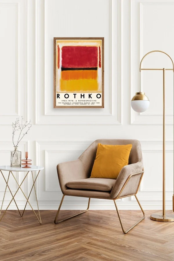 Rothko Ahşap Çerçeveli Tablo