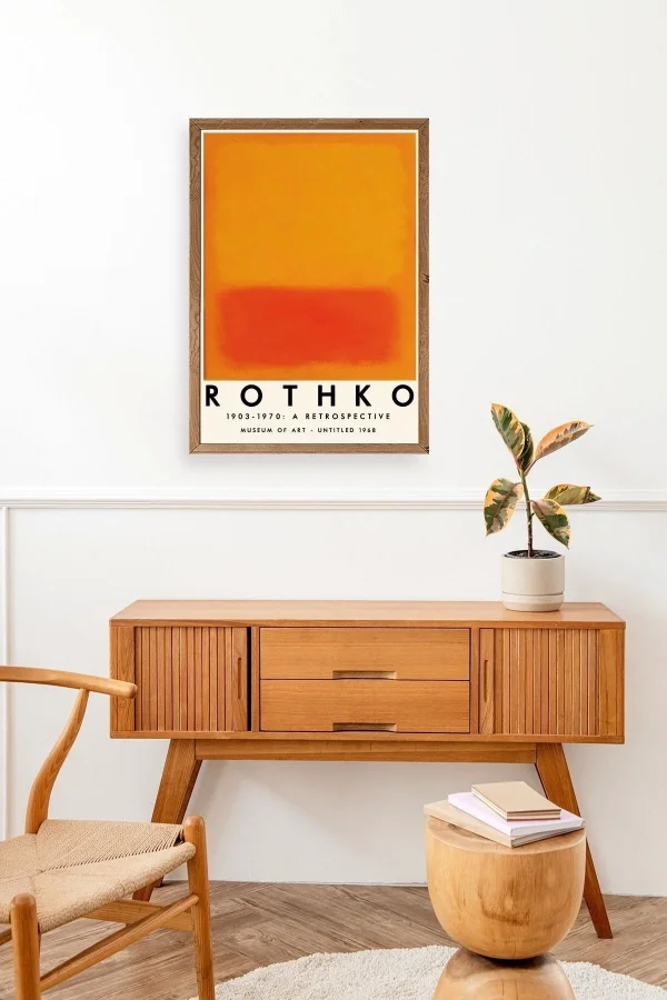 Rothko Ahşap Çerçeveli Tablo