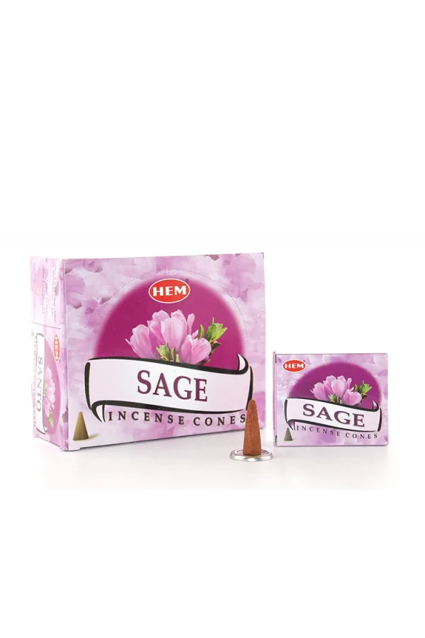 Sage Aromalı Konik Tütsü