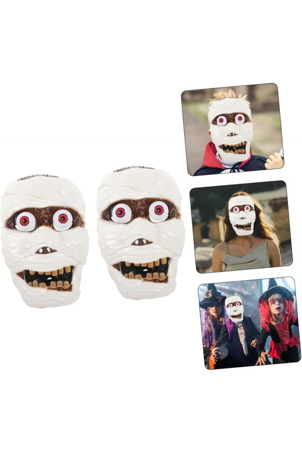 Sallanan Yaylı Oynar Gözlü Mumya Maskesi