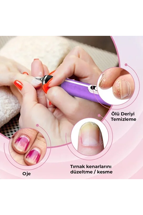 Şarjlı Manikür Pedikür Tırnak Bakım Seti