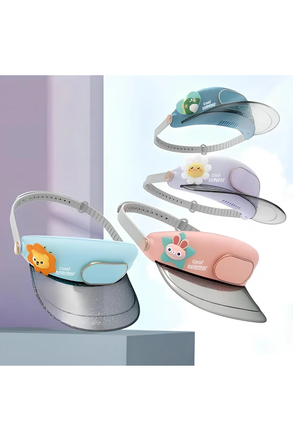 Şarjlı Şapkalı Fan Vantilatör 3 Kademeli