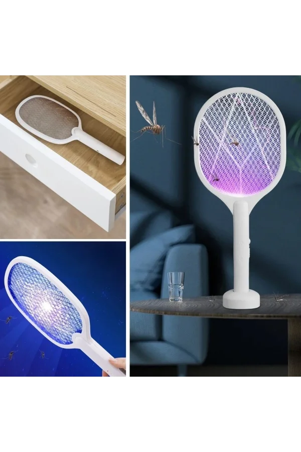 Şarjlı Standlı Sinek Öldürücü Raket