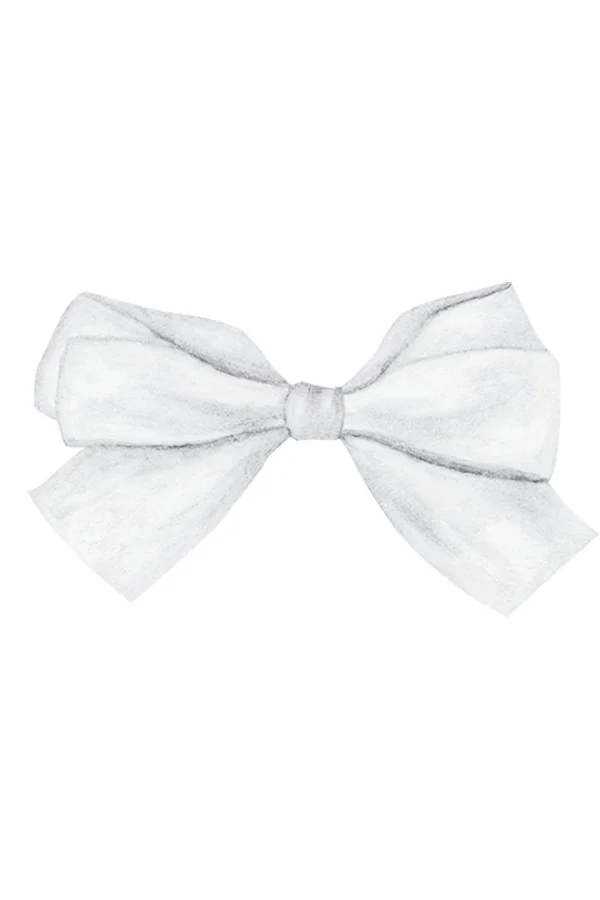 Saten Kurdele 6 cm Beyaz 10 Metre