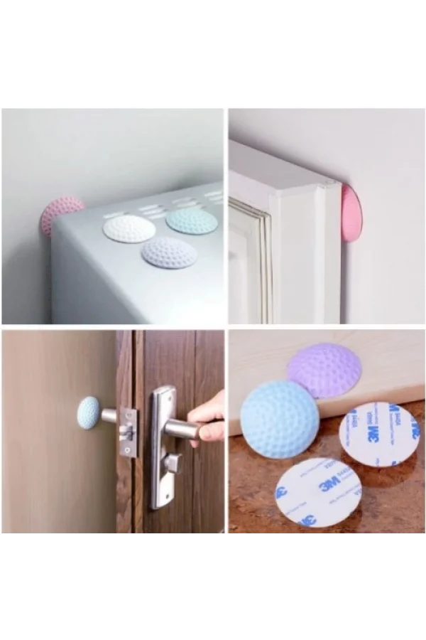 Şeffaf Silikon Mobilya ve Kapı Durdurucu Darbe Pedi 6lı Set