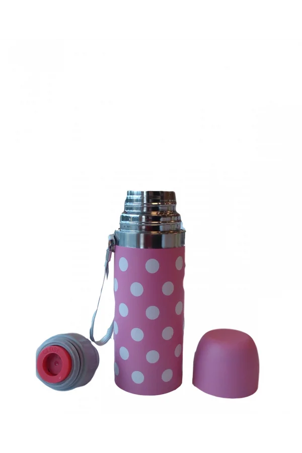 Sema Baby Puantiyeli Bebek Termosu 350 ml - Pembe