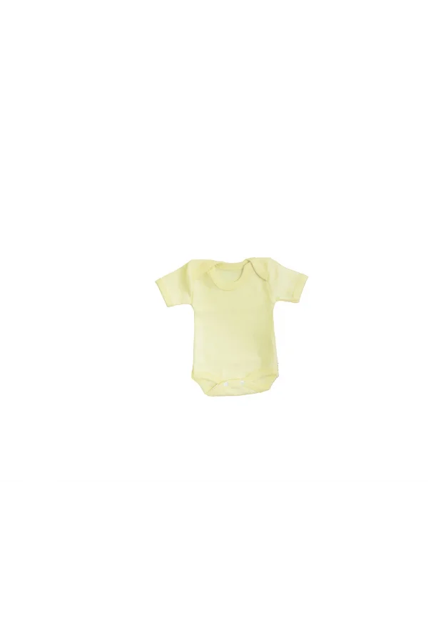 Sema Baby Yarım Kol Badi (Body) 0-3 Ay - Sarı