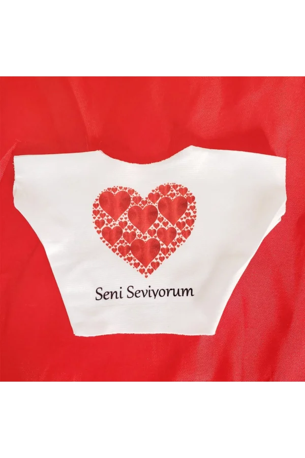 Seni Seviyorum Baskılı Peluş Oyuncak Tişörtü