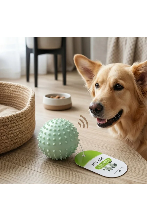 Sesli Dikenli Evcil Hayvan Oyuncak Topu