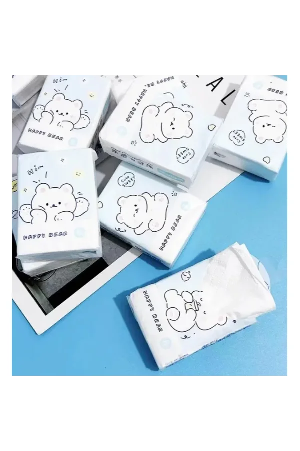 Sevimli Figürlü Çocuk Mendili 9lu Paket