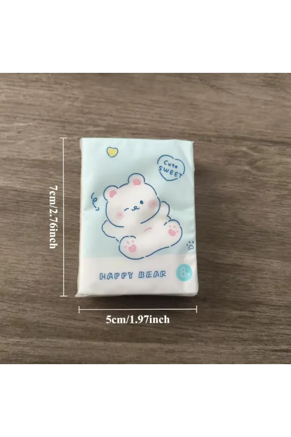 Sevimli Figürlü Çocuk Mendili 9lu Paket