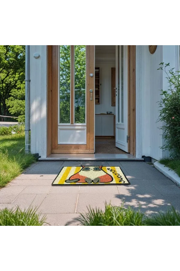 Sevimli Hayvan Tasarımlı Kapı Paspası