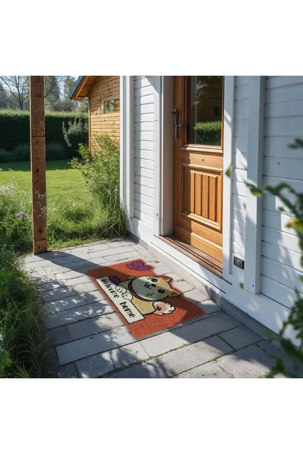 Sevimli Hayvan Tasarımlı Kapı Paspası