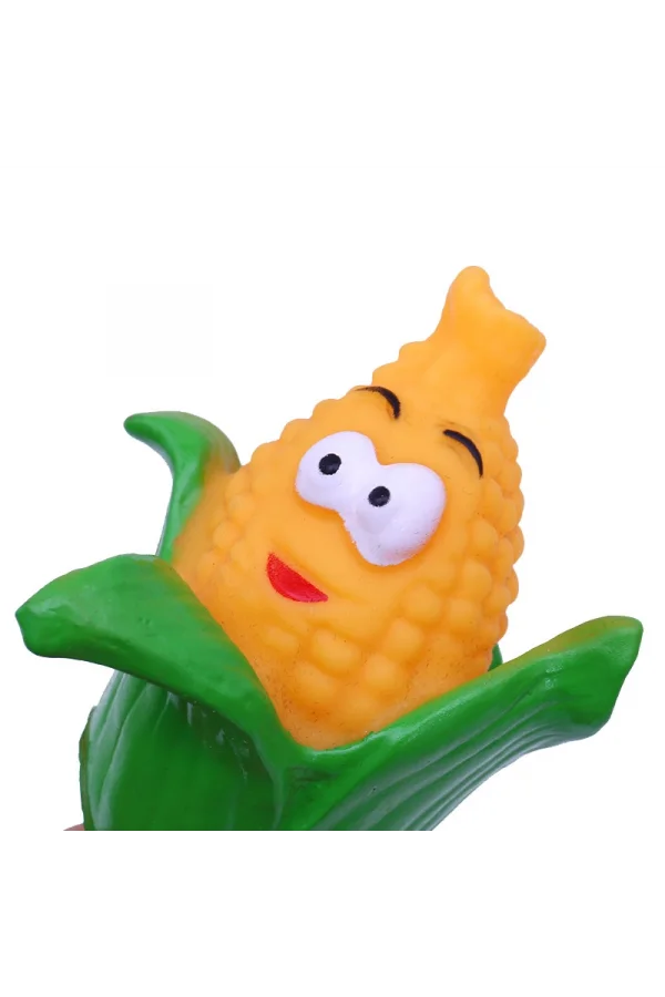 Sevimli Mısır Sesli Köpek Oyuncağı