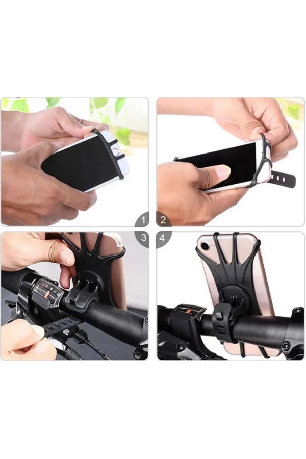 Silikon Esnek Bisiklet Telefon Tutucu