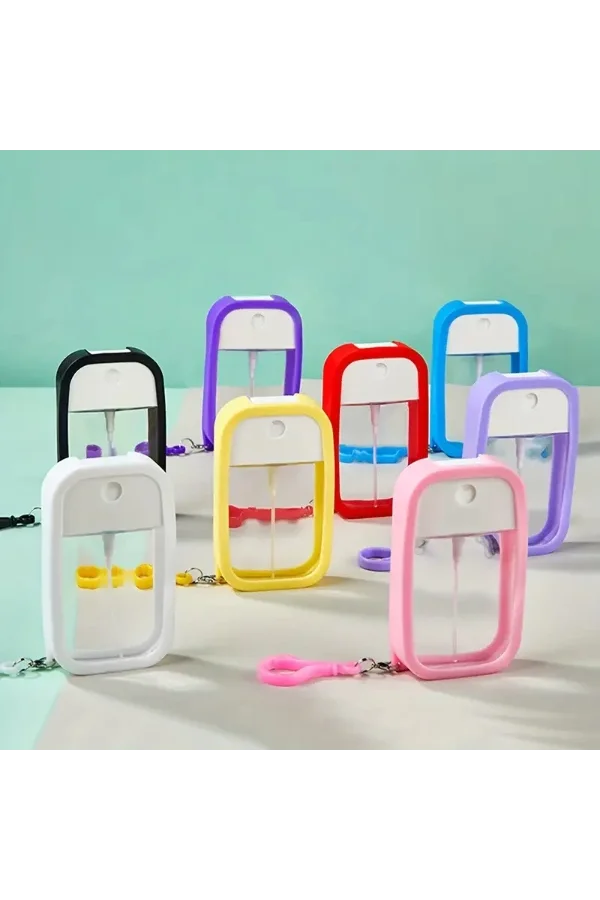 Silikon Kılıflı Anahtarlıklı Sprey Şişesi