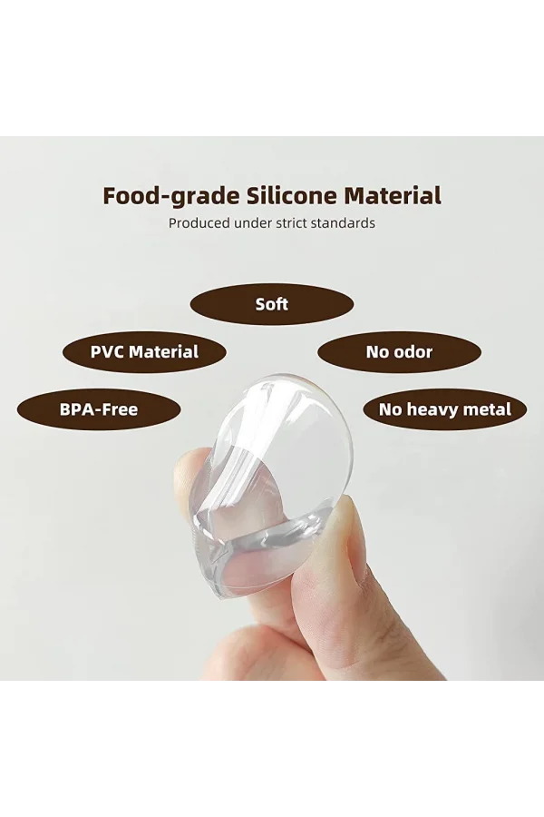 Silikon Şeffaf Masa Kenarı Köşe Koruması