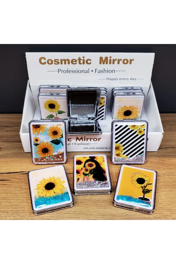 Simli Kapaklı Cep Aynası