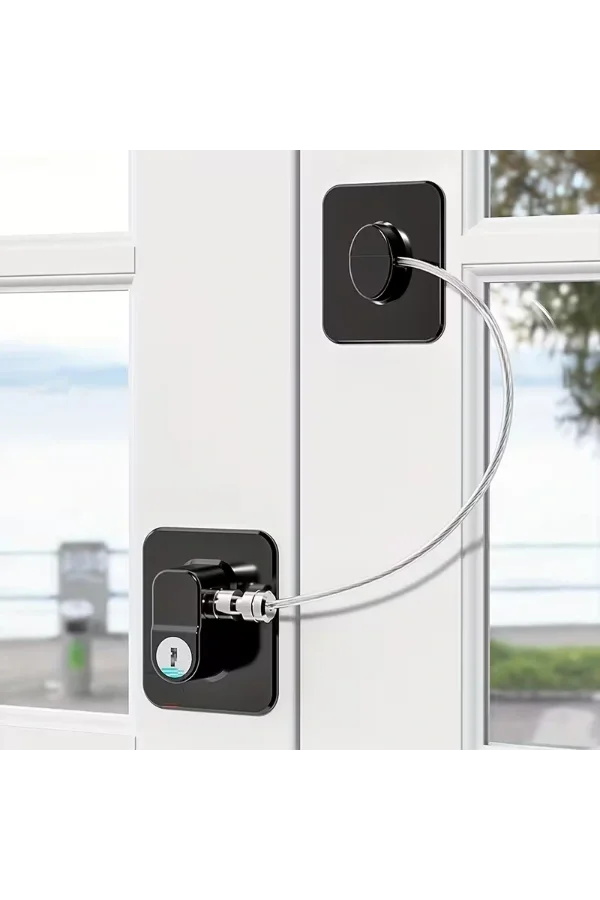 Siyah Plaka Halatlı Emniyet Kilidi