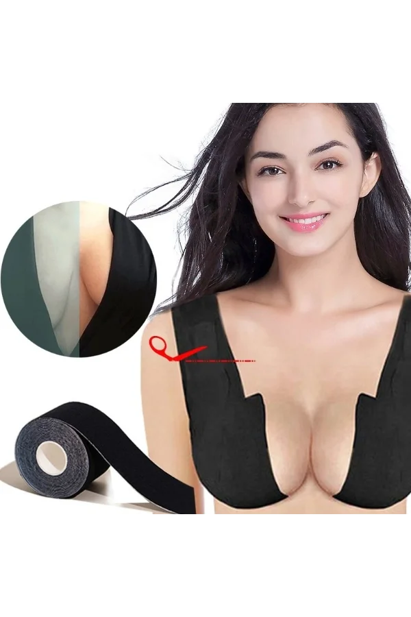 Siyah Renk Göğüs Dikleştirici Bant