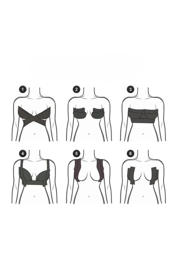 Siyah Renk Göğüs Dikleştirici Bant